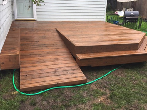 Custom Deck with Ramp and Steps Anchorage Residential Titan LLC