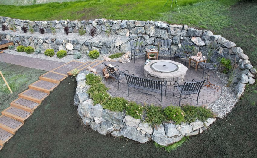 full-residential-landscape-design-with-retaining-walls-and-firepit-titan-alaska
