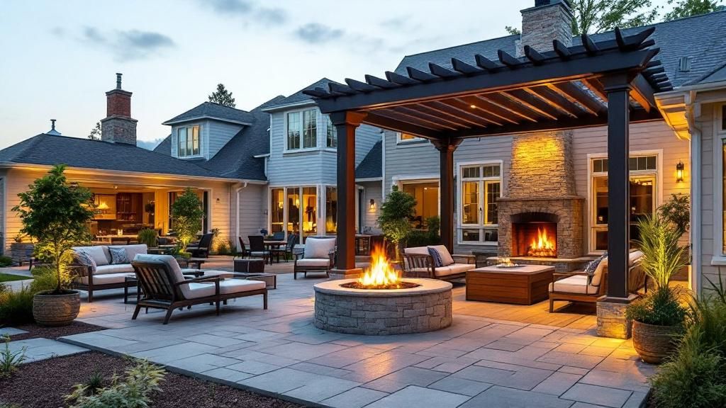 A checklist of features to look for when selecting durable firepits and pergolas suitable for harsh weather conditions.