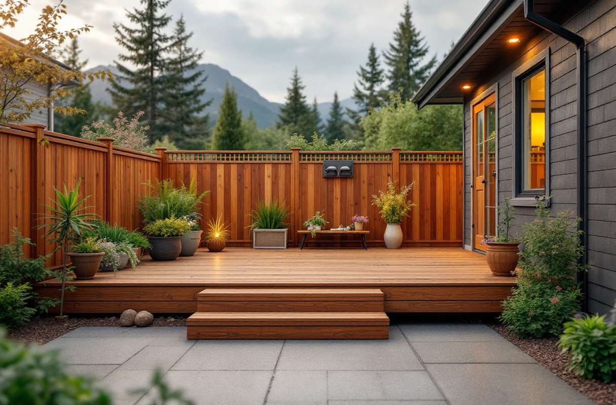 Professional image illustrating The Best Materials for Decks and Fences in Anchorage's Climate