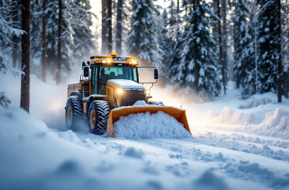 Professional image illustrating Types of Snow and Ice Management Services in Anchorage