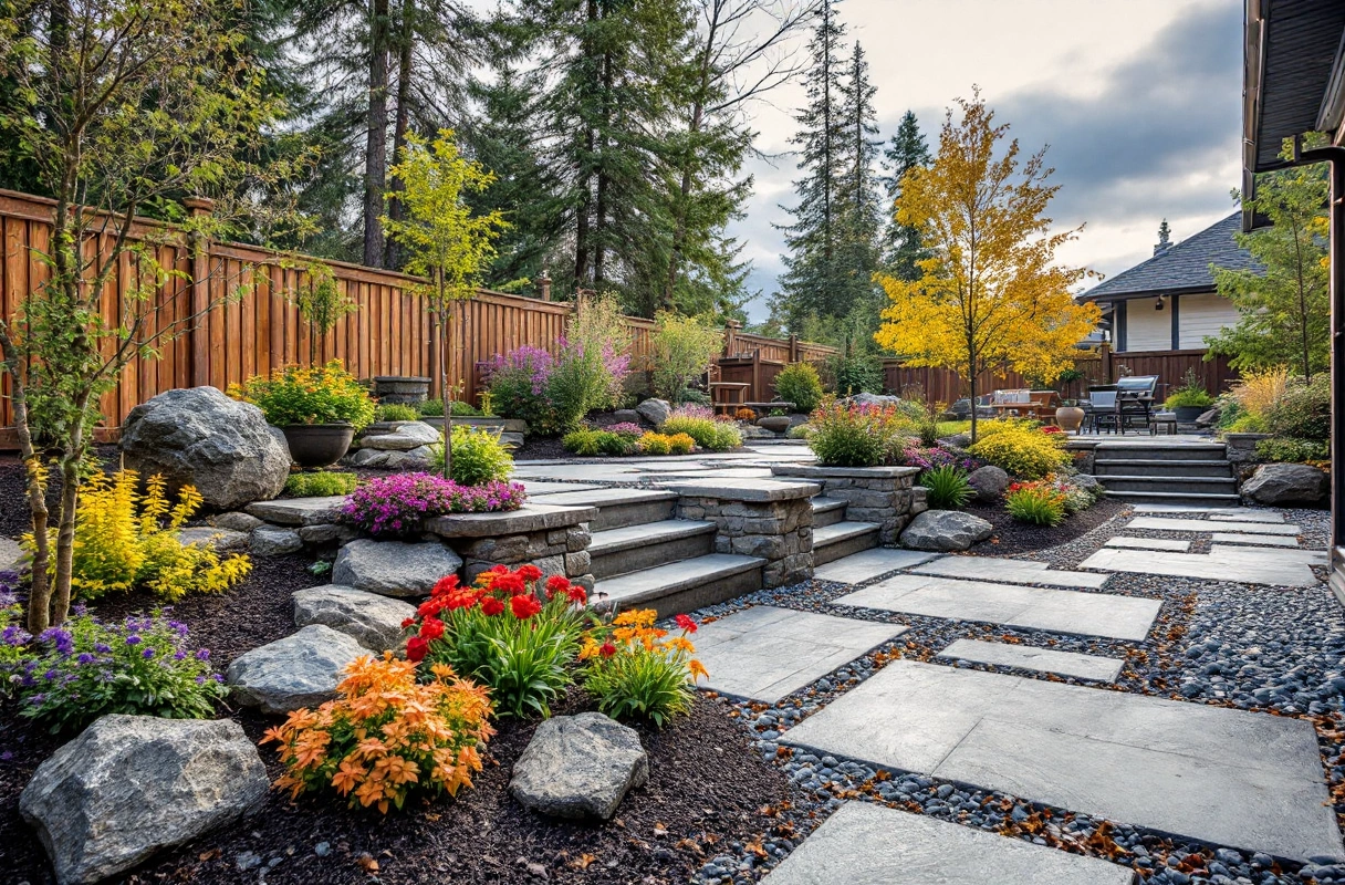 Professional image illustrating 2. Sustainable Hardscaping