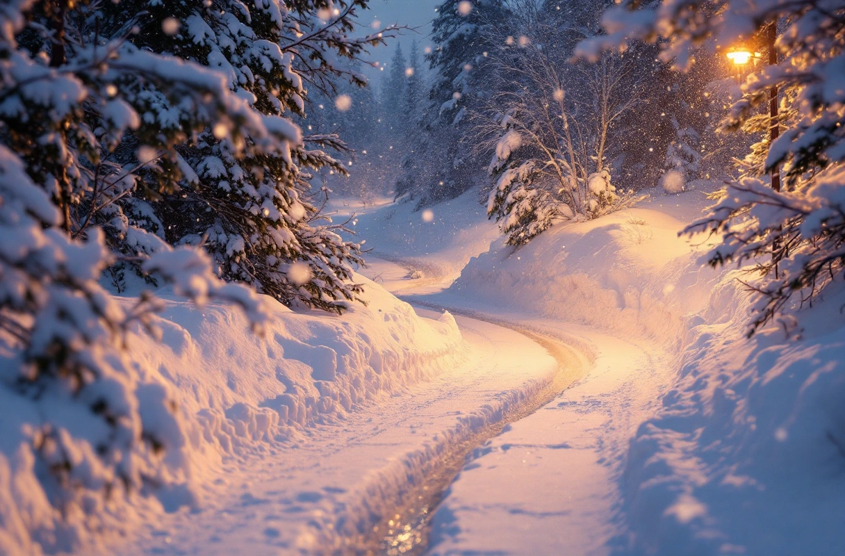 Professional image illustrating Understanding the Impact of Snow and Ice on Landscapes