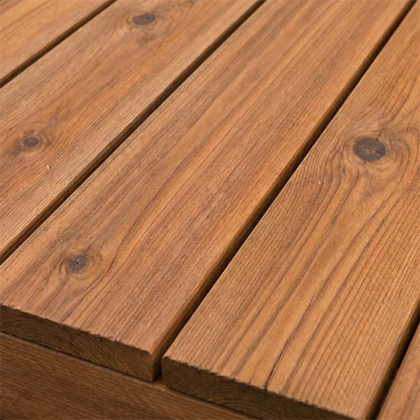 Cedar decking sample